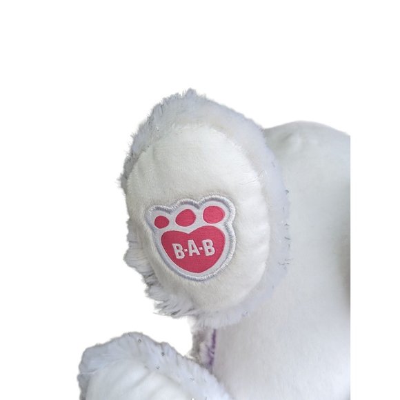 Build A Bear Sugar Plum Bunny Rabbit Purple Sparkle 2021 11” Long Plush Stuffed - Picture 5 of 5